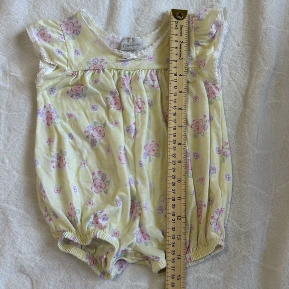Vintage Carters Infant Baby Girls Size 9-12 Months 9M Bubble Romper Pajamas - Picture 11 of 11